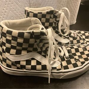 Vans Checkered High-Top Sneakers